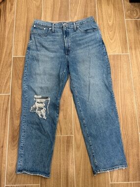 Madewell "The Perfect Vintage Straight Jean" in the Kingsbury Wash Size 32